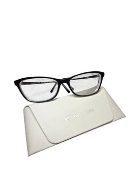 Michael Kors Nevis MK4017 Black Silver Eyeglasses Frame & Authentic White Case